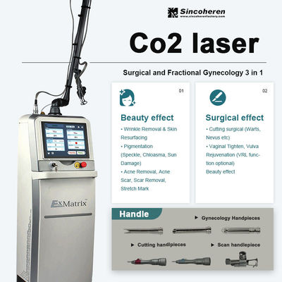 تبريد الهواء آلة الليزر CO2 كسور إزالة الندبات إزالة علامات التمدد