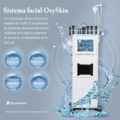 جهاز تنظيف الوجه للنساء 6 في 1 Hydrodermabrasion Machine 10.4 Inch Screen Sincoheren